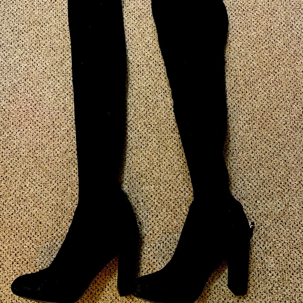 Black over the knee Steve Madden boots